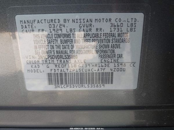 2024 NISSAN KICKS SR XTRONIC CVT — I9