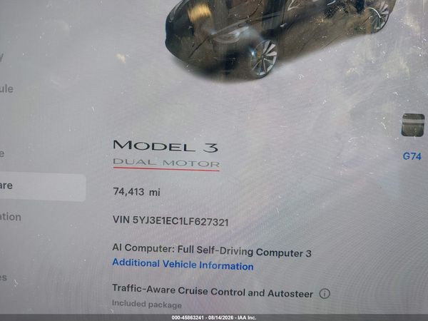 2020 TESLA MODEL 3