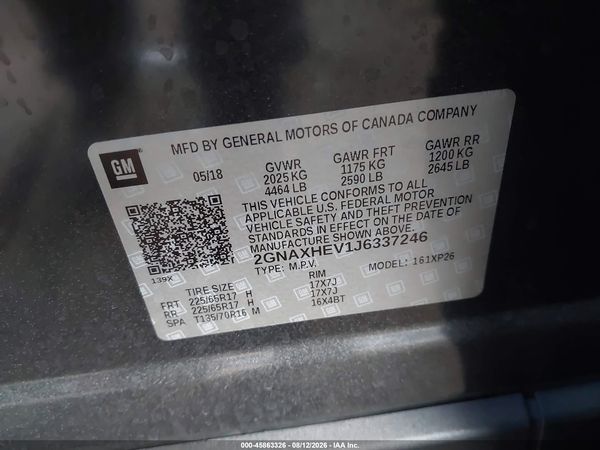 2018 CHEVROLET EQUINOX LS — I9