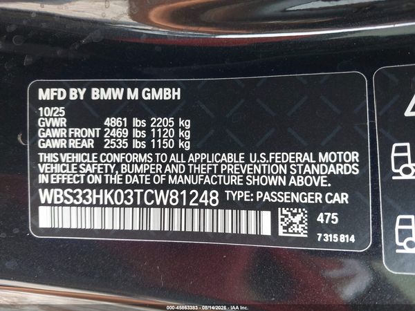 2026 BMW M4 COMPETITION XDRIVE