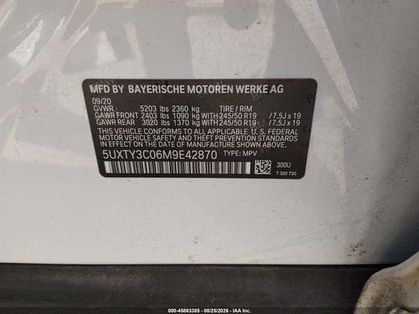 2021 BMW X3 SDRIVE30I