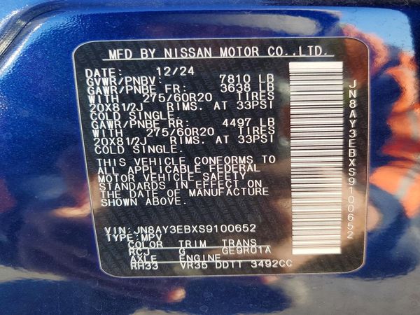 2025 NISSAN ARMADA Platinum
