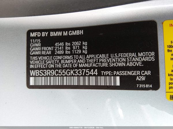 2016 BMW M4