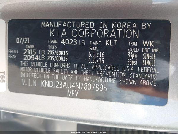 2022 KIA SOUL LX