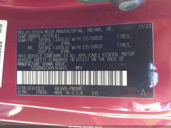 2024 TOYOTA SIENNA XSE