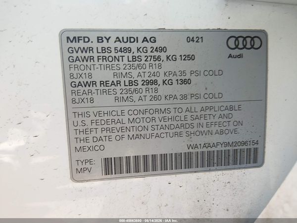 2021 AUDI Q5