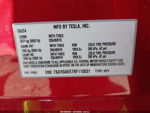 2024 TESLA MODEL Y