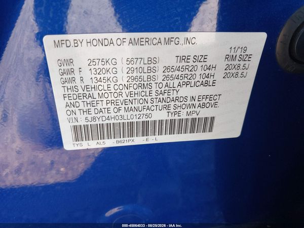 2020 ACURA MDX