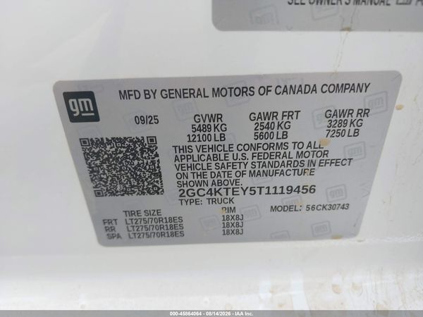 2026 CHEVROLET SILVERADO K3500 LT — I9