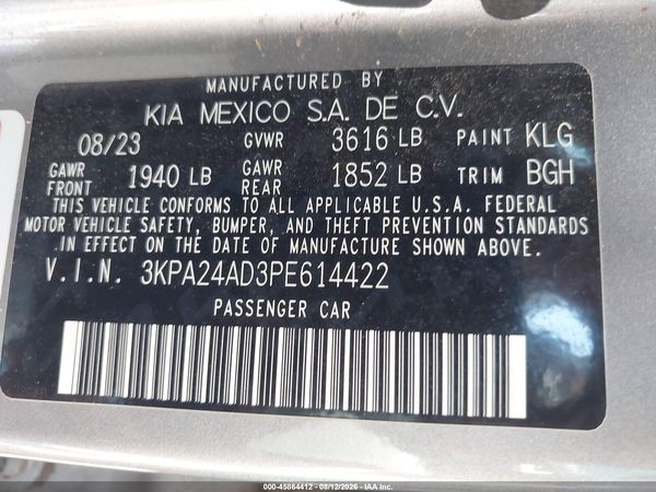2023 KIA RIO S