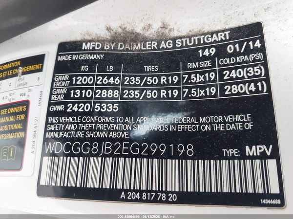 2014 MERCEDES-BENZ GLK 350 4MATIC