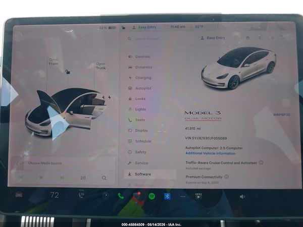 2018 TESLA MODEL 3 LONG RANGE/PERFORMANCE