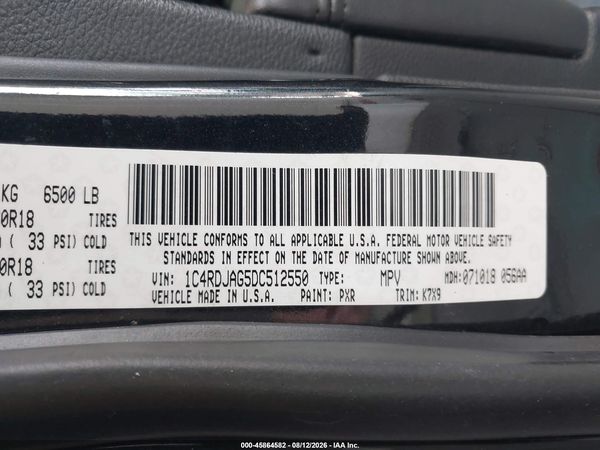2013 DODGE DURANGO SXT