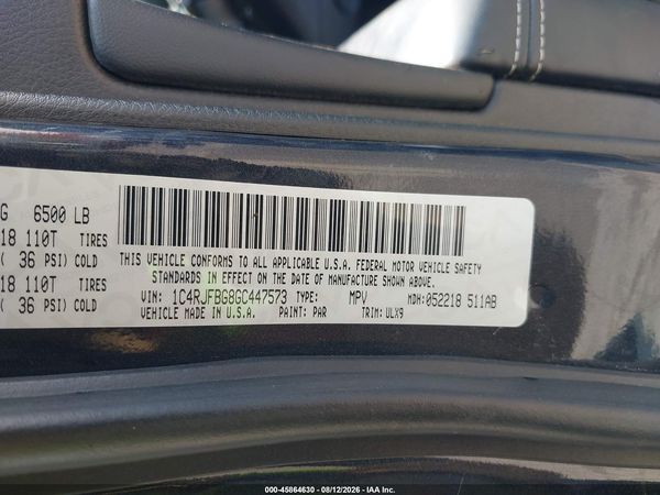 2016 JEEP GRAND CHEROKEE LIMITED