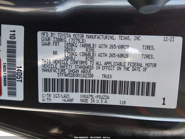 2024 TOYOTA TUNDRA PLATINUM