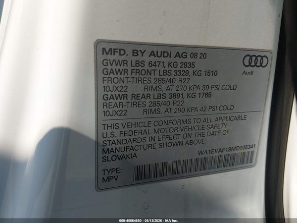 2021 AUDI Q8