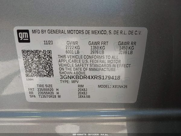 2024 CHEVROLET BLAZER FWD 3LT — I9