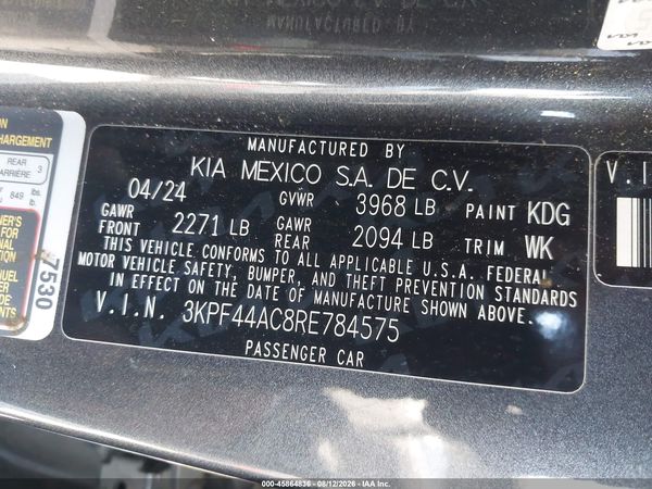 2024 KIA FORTE GT