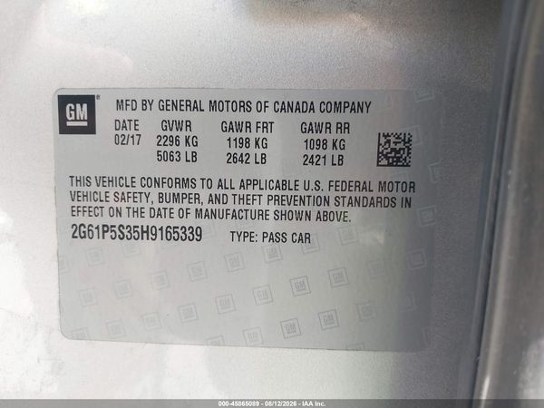 2017 CADILLAC XTS PREMIUM LUXURY
