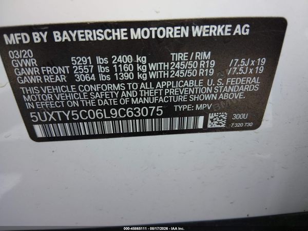 2020 BMW X3 XDRIVE30I