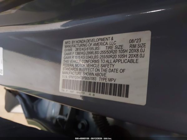 2023 HONDA PILOT AWD TOURING