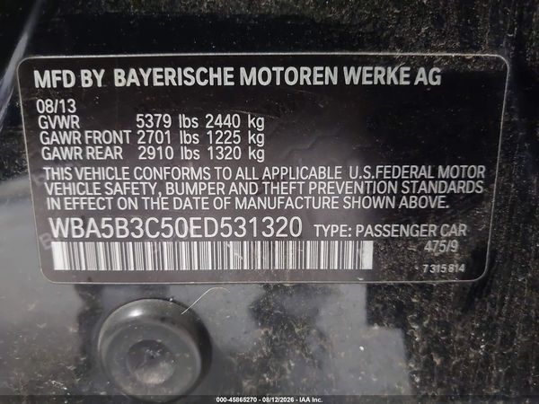 2014 BMW 535I XDRIVE