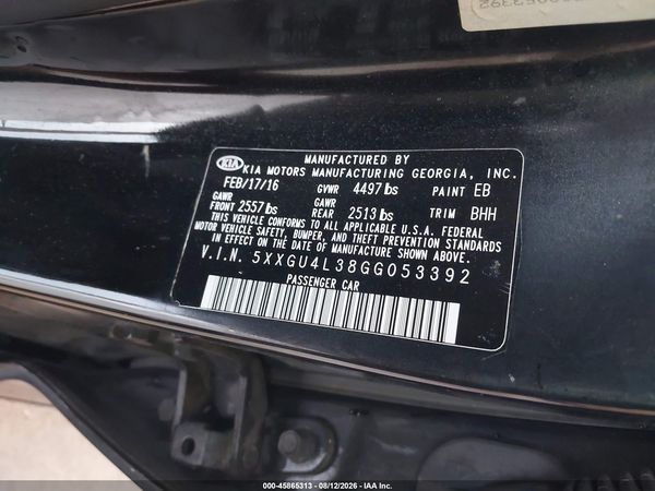 2016 KIA OPTIMA EX
