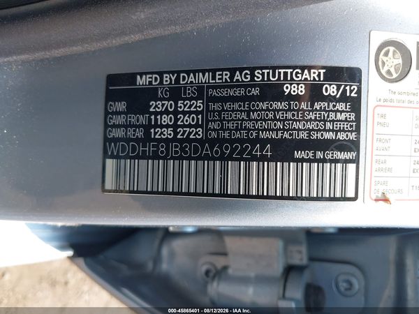 2013 MERCEDES-BENZ E 350 4MATIC