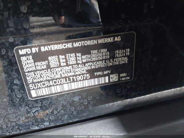 2020 BMW X5 SDRIVE40I