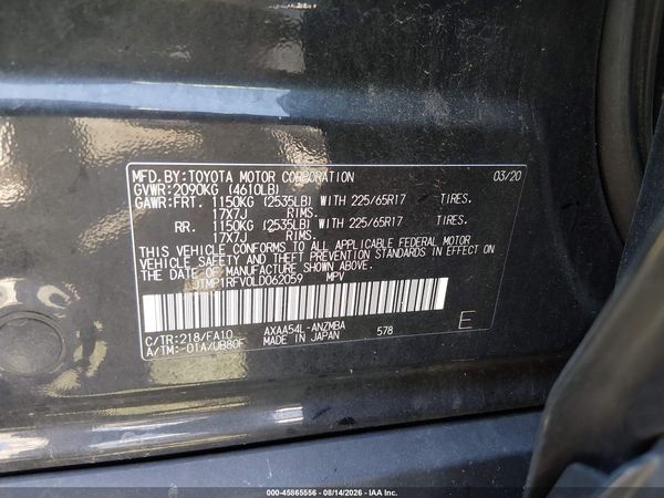 2020 TOYOTA RAV4 XLE