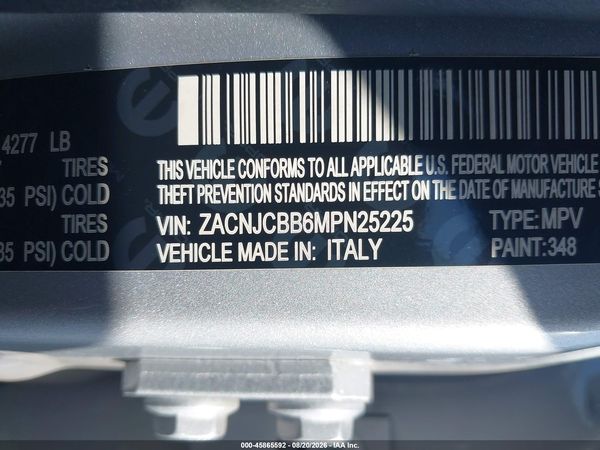 2021 JEEP RENEGADE LATITUDE FWD — I9