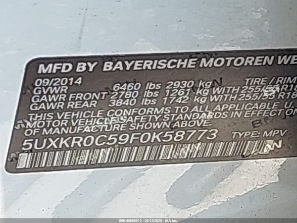 2015 BMW X5 XDRIVE35I
