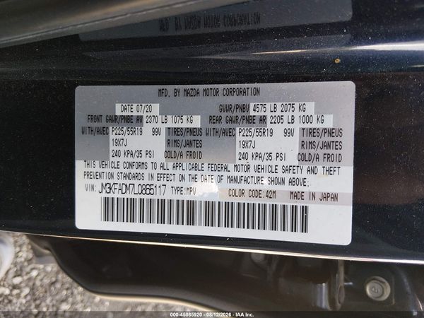 2020 MAZDA CX-5 GRAND TOURING