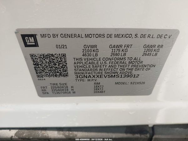 2021 CHEVROLET EQUINOX AWD PREMIER — I9