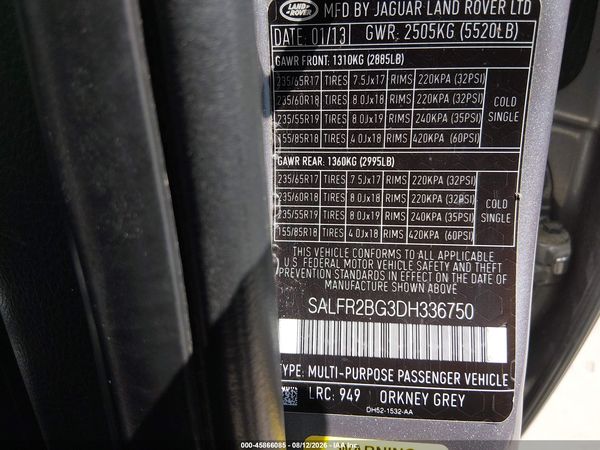 2013 LAND ROVER LR2 HSE