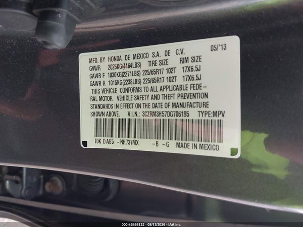 2013 HONDA CR-V EX