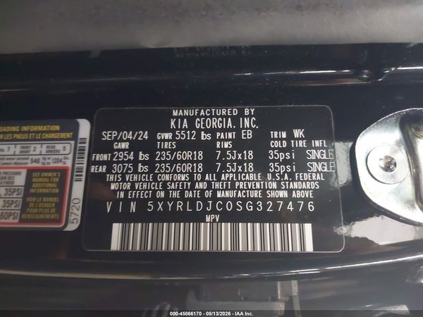 2025 KIA SORENTO S