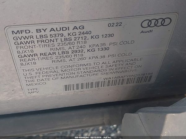 2022 AUDI Q5