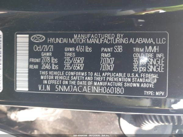 2022 HYUNDAI TUCSON SE