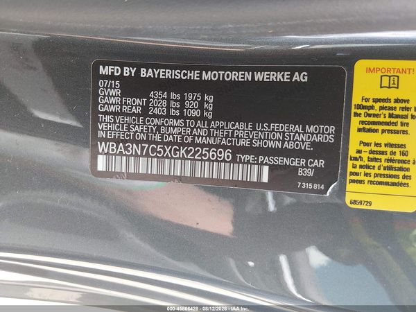 2016 BMW 428I