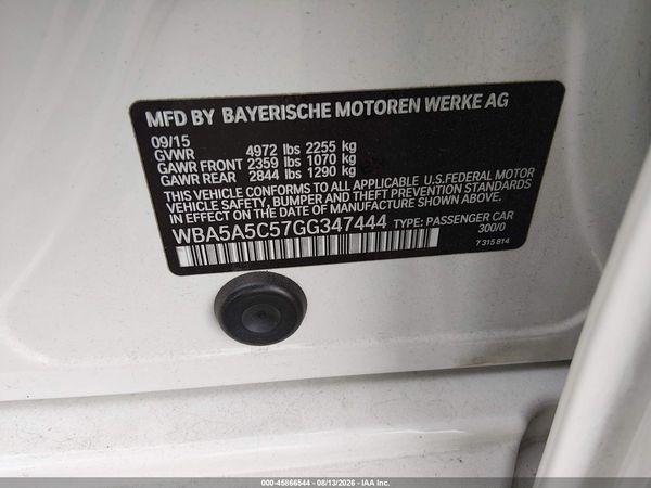 2016 BMW 528I
