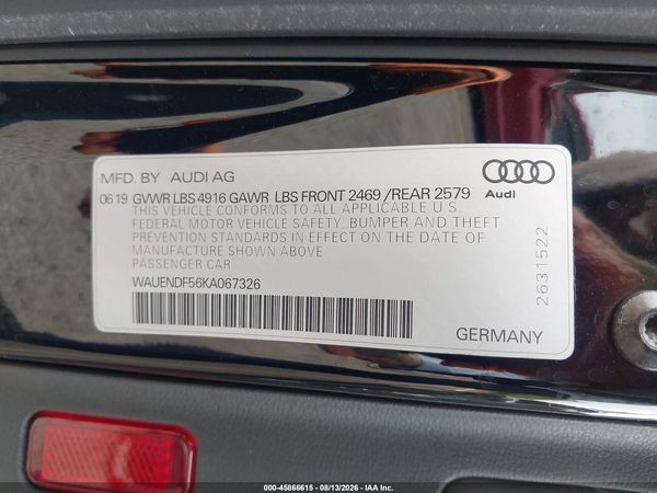 2019 AUDI A5 45 PREMIUM