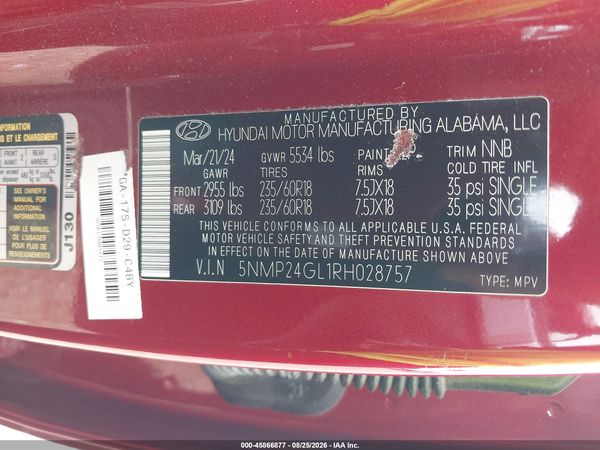 2024 HYUNDAI SANTA FE SEL