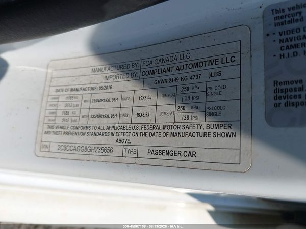 2016 CHRYSLER 300 S