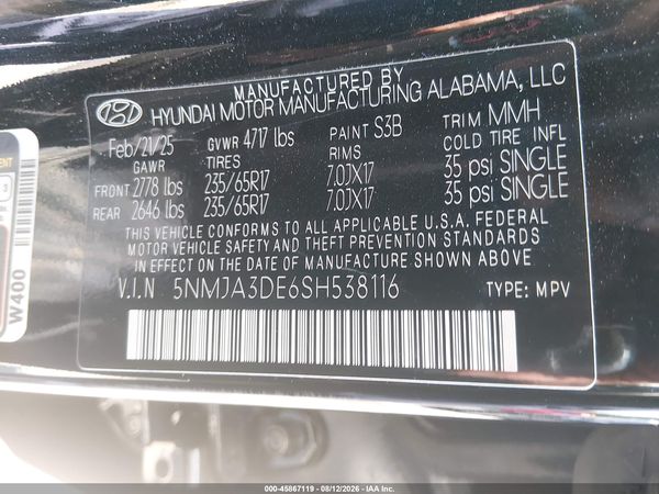 2025 HYUNDAI TUCSON SE