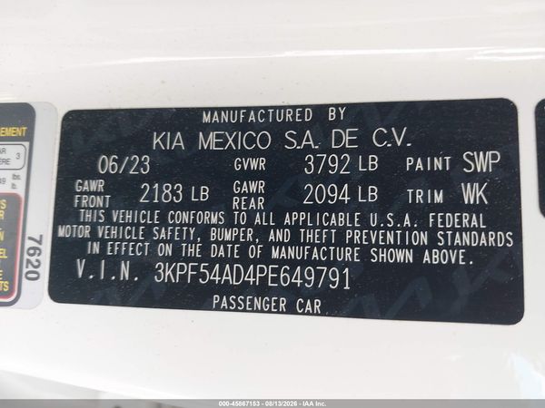 2023 KIA FORTE GT-LINE