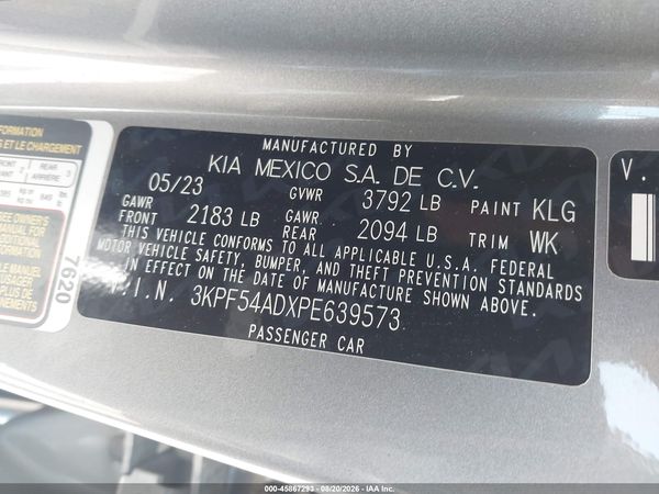 2023 KIA FORTE GT-LINE