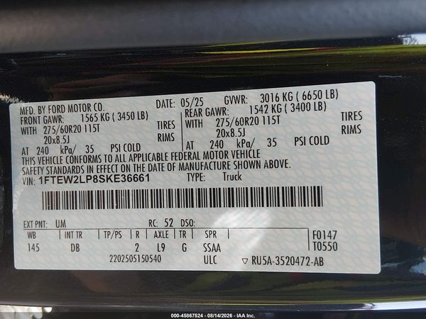 2025 FORD F-150 STX