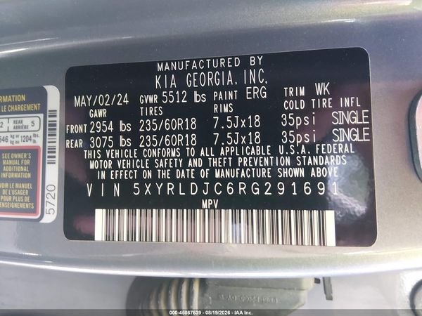 2024 KIA SORENTO S