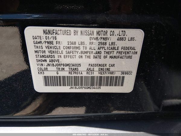 2016 INFINITI QX50